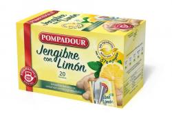 14225 unid INFUSION JENGIBRE+LIMON 20u POMPADOUR