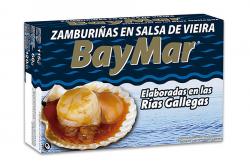 30005 ZAMBURILLAS * BAYMAR 1/4 * EN SALSA DE VIEIRA