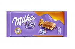 63086 tableta CHOCOLATE MILKA CHIPS AHOY 100g MONDELEZ