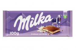 63152 tableta CHOCOLATE MILKA CREMOSO LECHE 100gr 