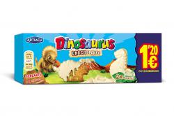 63202 DINOSAURUS CHOCO BLANCO 88 gr 12 uni 
