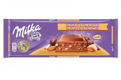 63283 tableta TRUFA y ALMENDRAS MILKA MONDELEZ 300gr