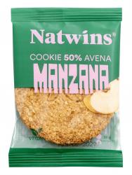 63449 GALLETA COOKIE NATWINS 14 uni AVENA MANZANA