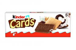 64204 KINDER CARDS GALLETA CREMOSA 5 u