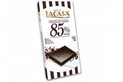 64356 c/  TABLETA  CHOCOLATE NEGRO 85% 100 gr LACASA 