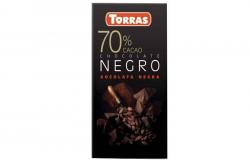 64383 tableta CHOCOLATE NEGRO 70% TORRAS 80g SG