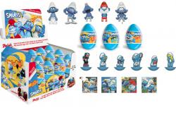 64522 HUEVO CHOCOLATE PITUFOS SMURFS BIP ZAINI 24un