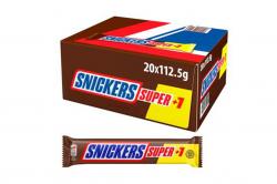 64655 SNICKERS SUPER +1  112.5 gr (37.5x3) 20 u  