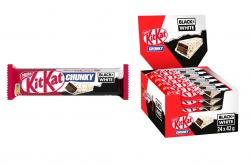 64672 CHUNKY  KIT KAT BLACK WHITE 40 g 24 uni