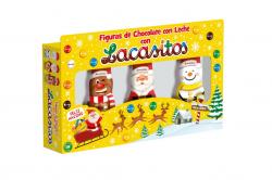 65252 PACK 3 PAPA NOEL CHOCOLATE UA LACASA 