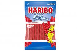 67437 bolsitas MEGA TORCIDAS1123 FRESA HARIBO 75 gr 18 unid