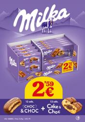 69334 c/ LOTE CHOC CHOCO + CAKE CHOC SOFT 26 un MILKA 2.59 Eu 