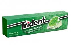 72270 TRIDENT CLOROFILA HIERBABUENA 24 un HINCHABLE