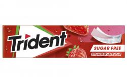 72280 TRIDENT HINCHABLE FRESA FRUIT 24 uni LAMINA  614590