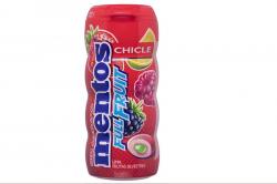 76208 TUBO MENTOS GUM FRUTAS 10 u ROJO FULL FRUIT PURE FRESH 