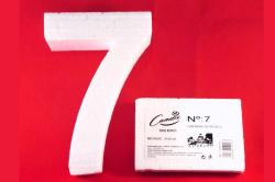 83077 POREXPAN NUMERO 7  PASTEL CORCHO 1 unid