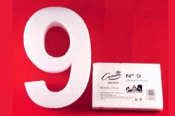 83079 POREXPAN NUMERO 9 PASTEL CORCHO 1 unid